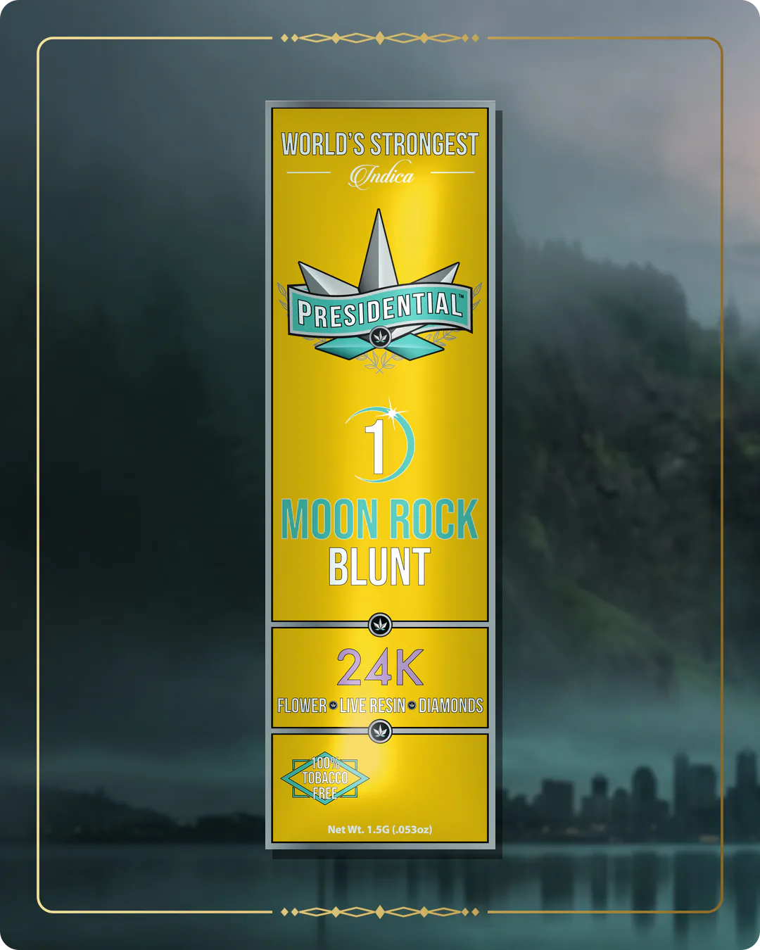 24K Presidential blunt for the Washington Gold page