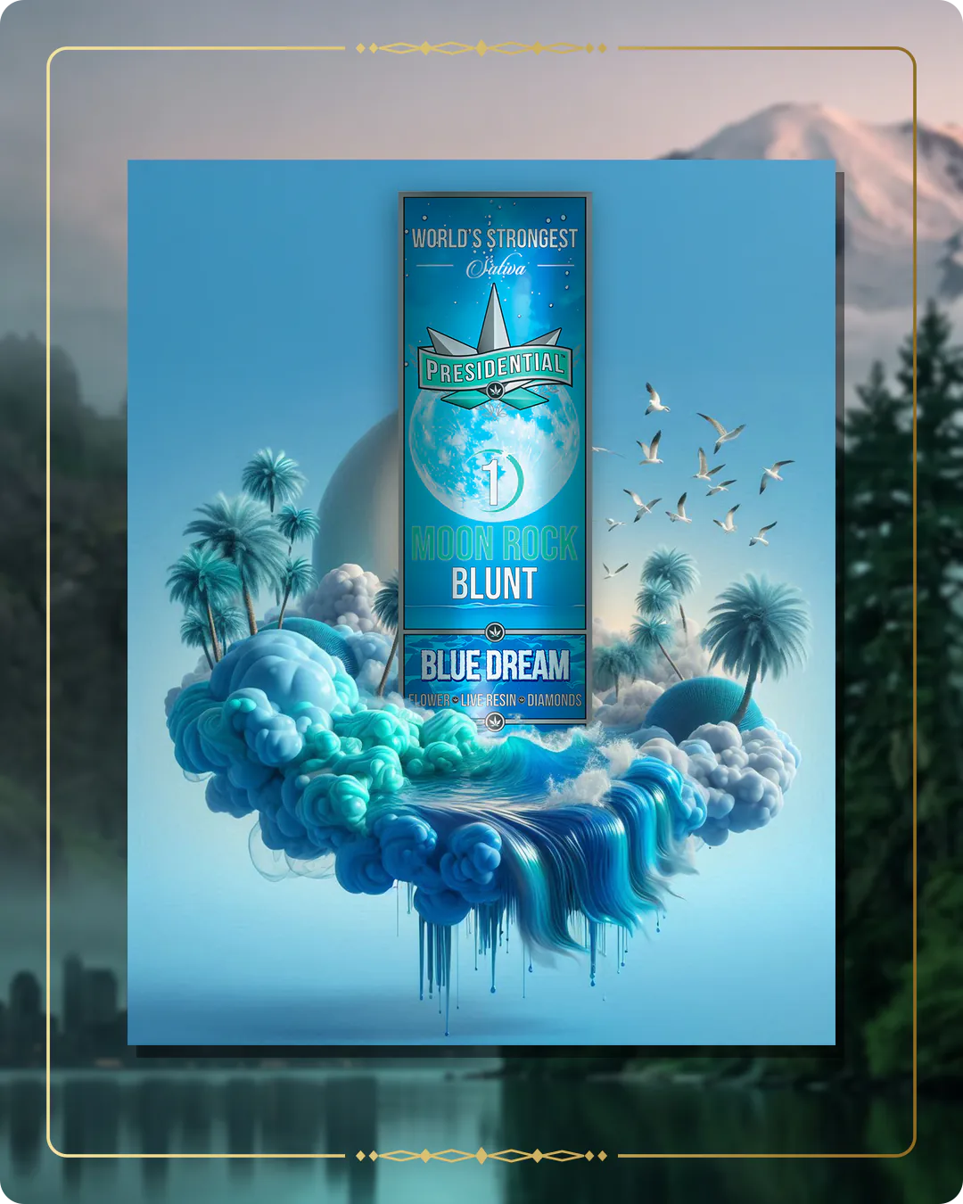 Blue Dream Presidential blunt variant 2 for the Washington Gold page