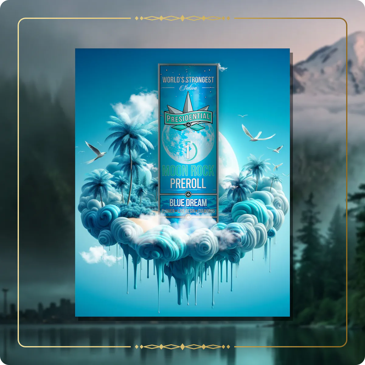 Blue Dream Presidential pre-roll variant 2 for the Washington retailers page