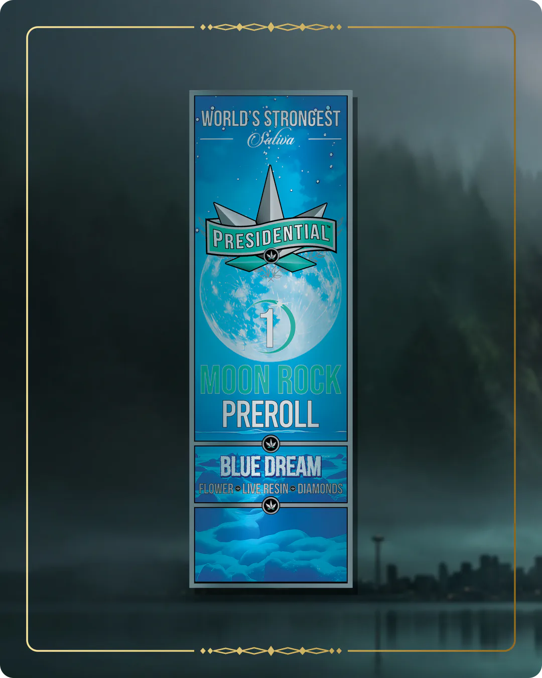 Blue Dream Presidential pre-roll for the Washington Gold page