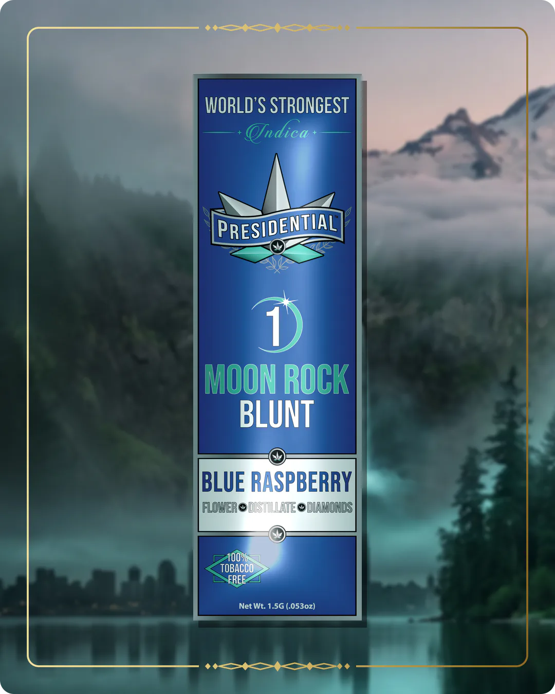 Blue Raspberry Presidential blunt variant 2 for the Washington blunts page