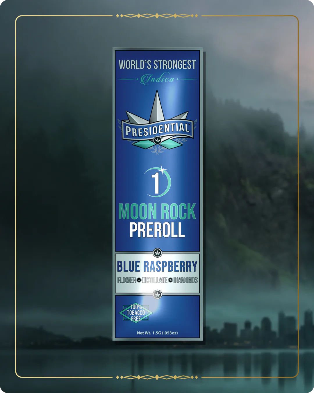 Blue Raspberry Presidential pre-roll for the Washington pre-rolls page