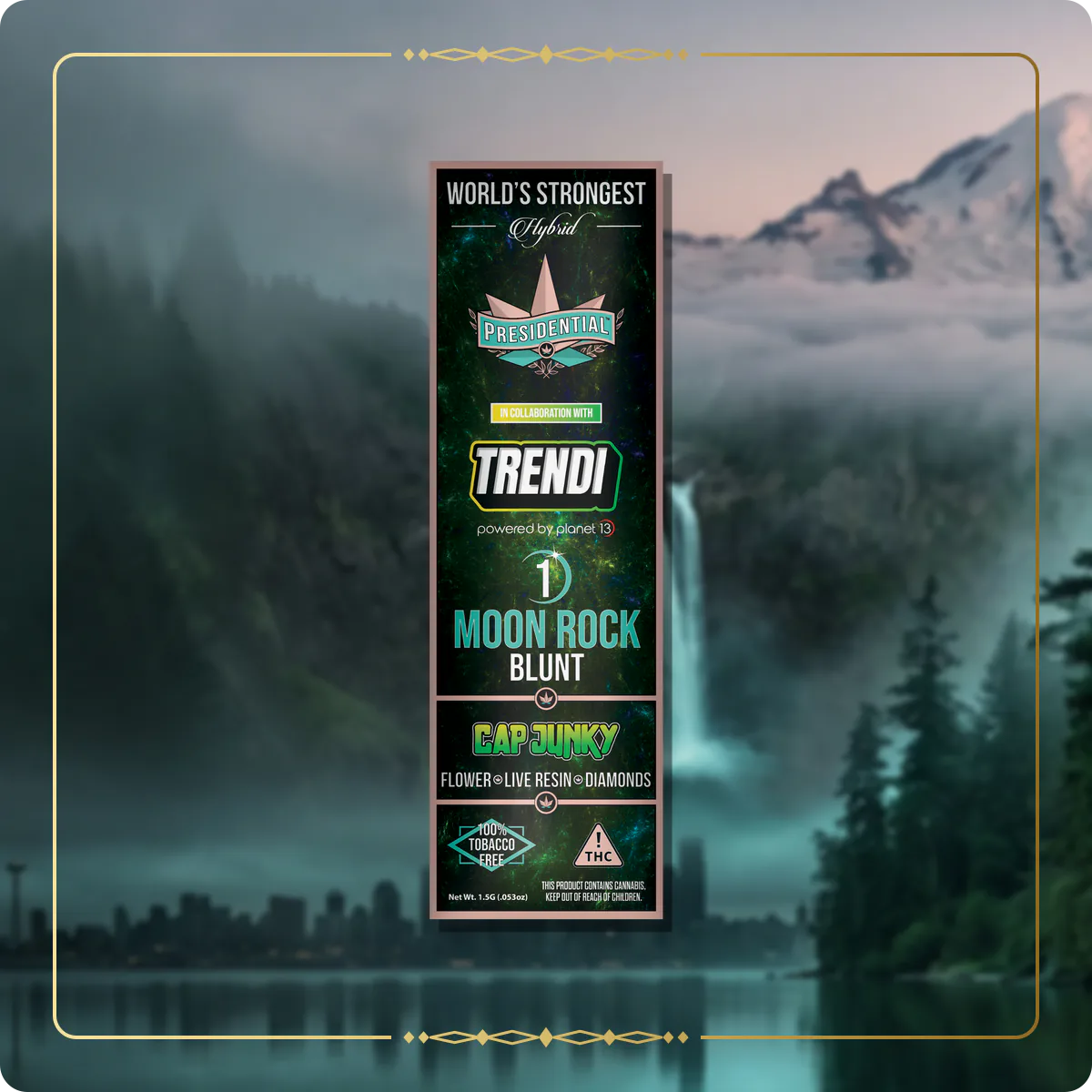 Cap Junky Presidential blunt for the Washington Gold page