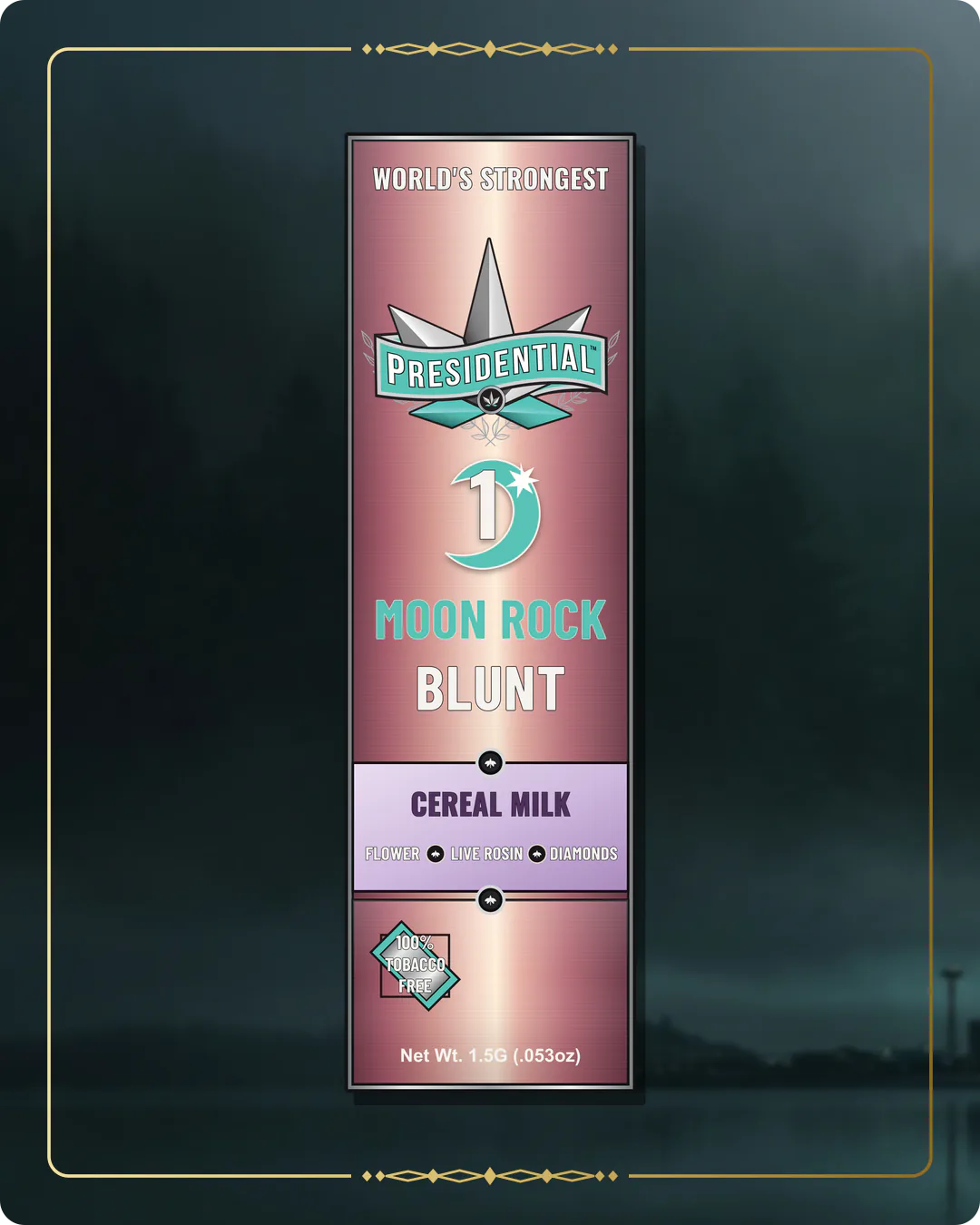 Cereal Milk Presidential Rose Gold Moon Rock Blunt for the Washington Rose Gold page