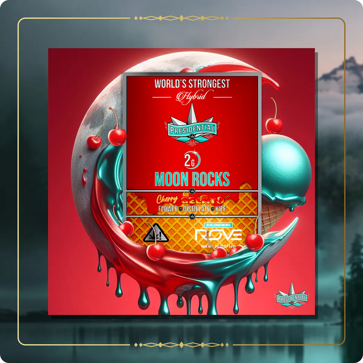 Cherry Gelato Presidential Moon Rock variant 3 for the Washington Gold page