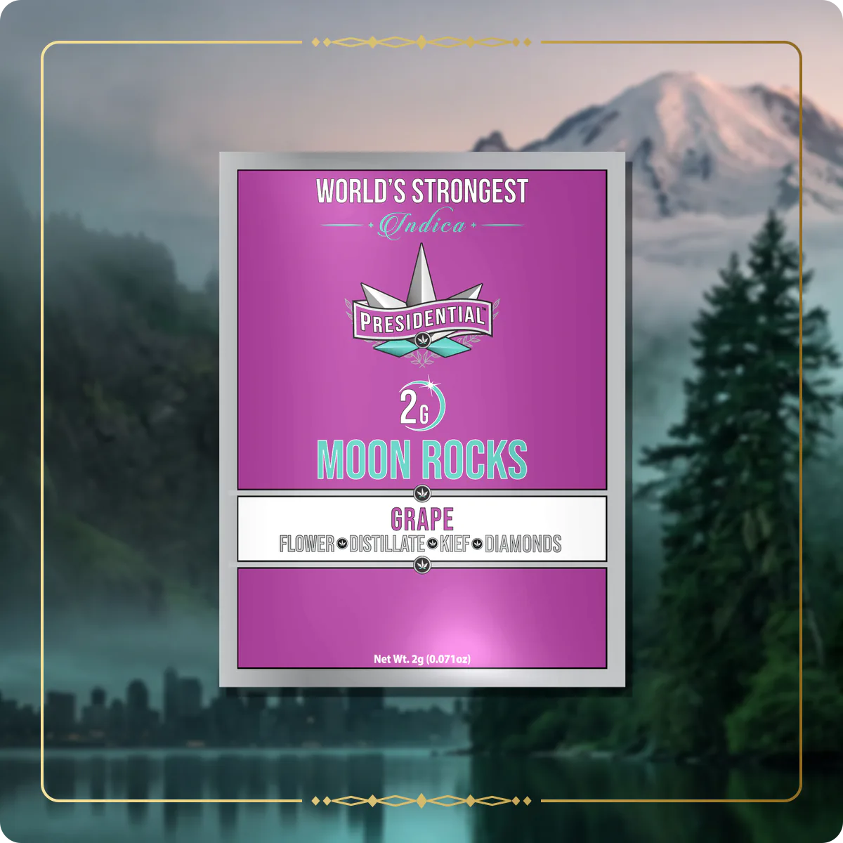 Grape Presidential Moon Rock for the Washington Moon Rocks page