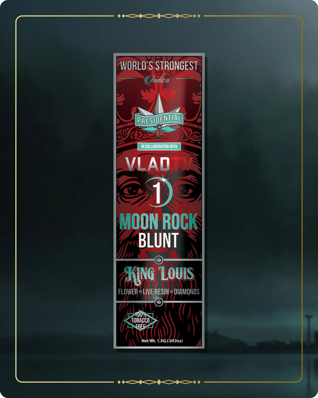 King Louis Presidential blunt variant 2 for the Washington Find Us page