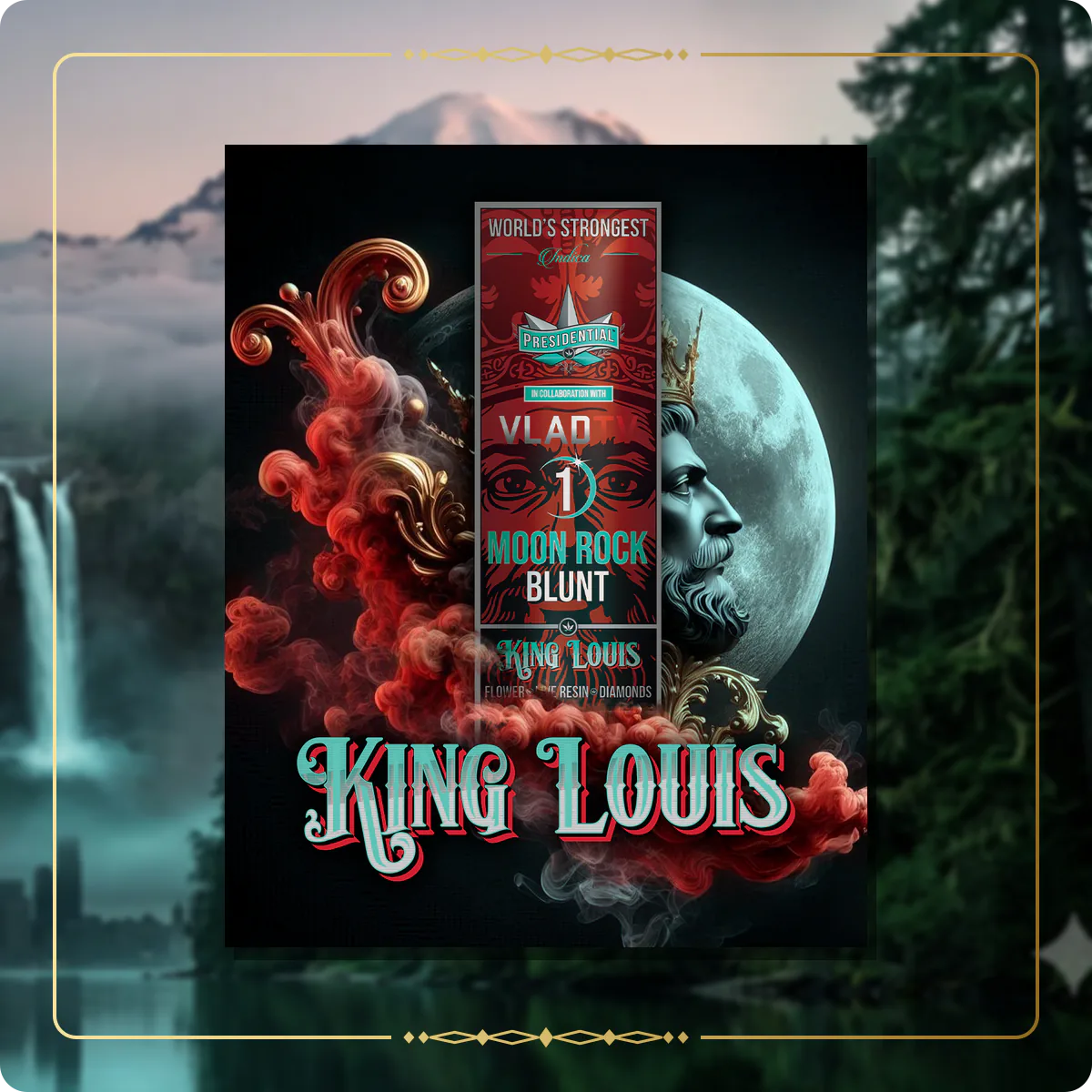 King Louis Presidential blunt for the Washington Gold page