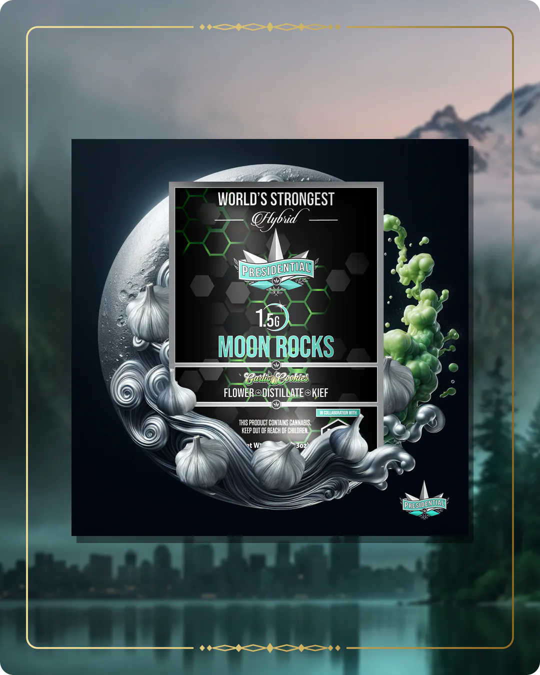 Garlic Cookies Presidential Moon Rock for the Washington Moon Rocks page