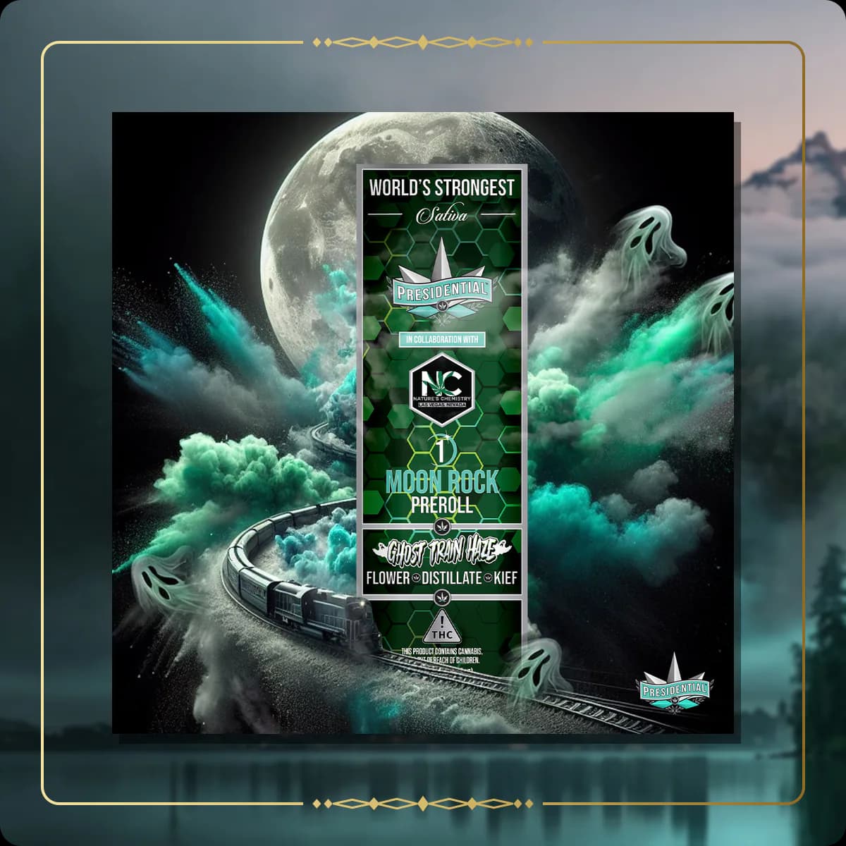 Ghost Haze Train Presidential pre-roll variant 2 for the Washington pre-rolls page