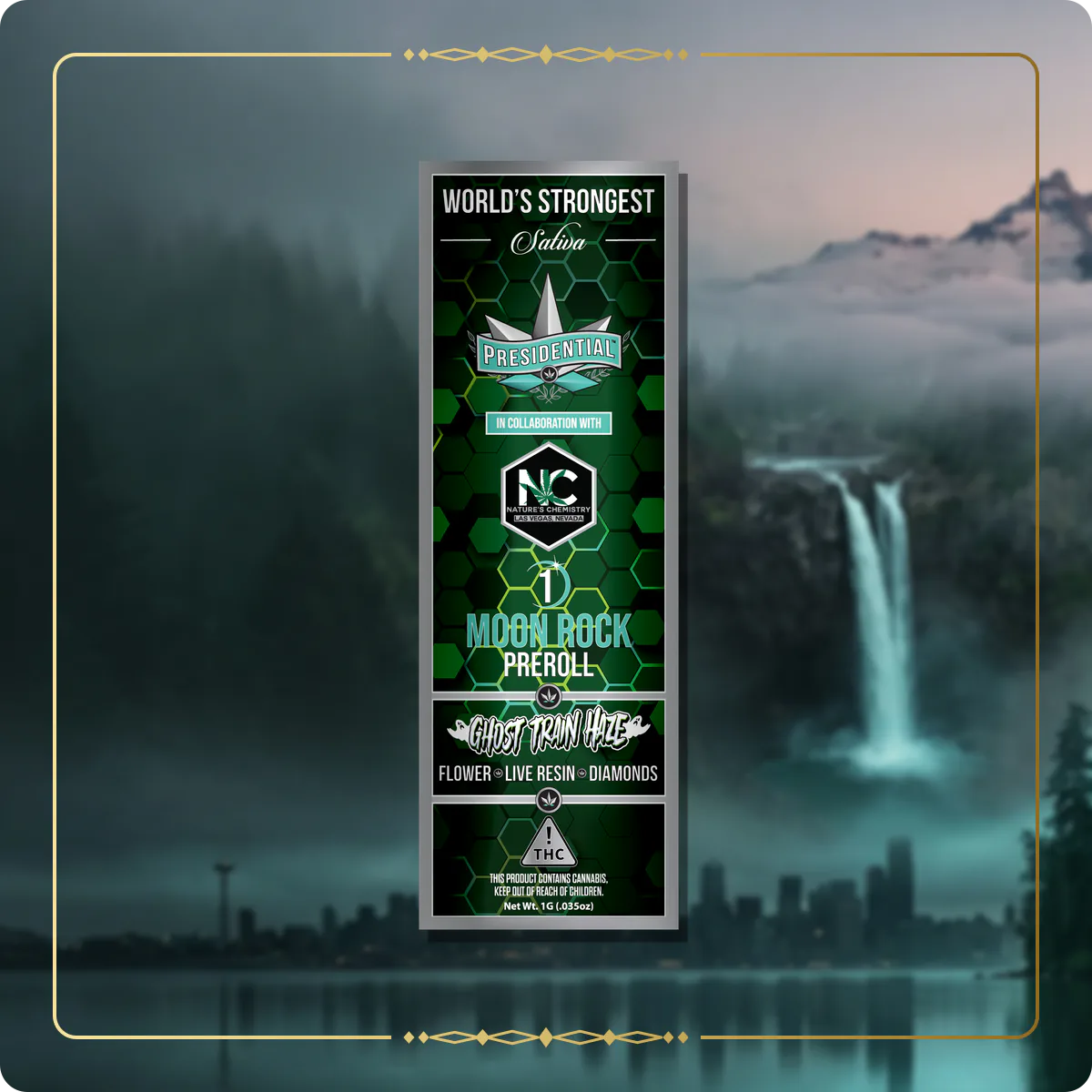 Ghost Haze Train Presidential pre-roll for the Washington pre-rolls page