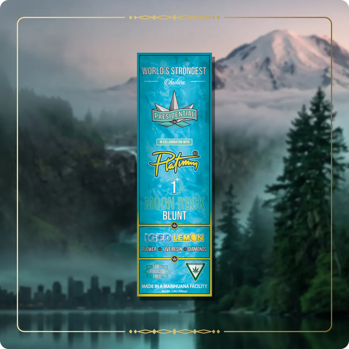 Iced Lemon Presidential blunt for the Washington blunts page