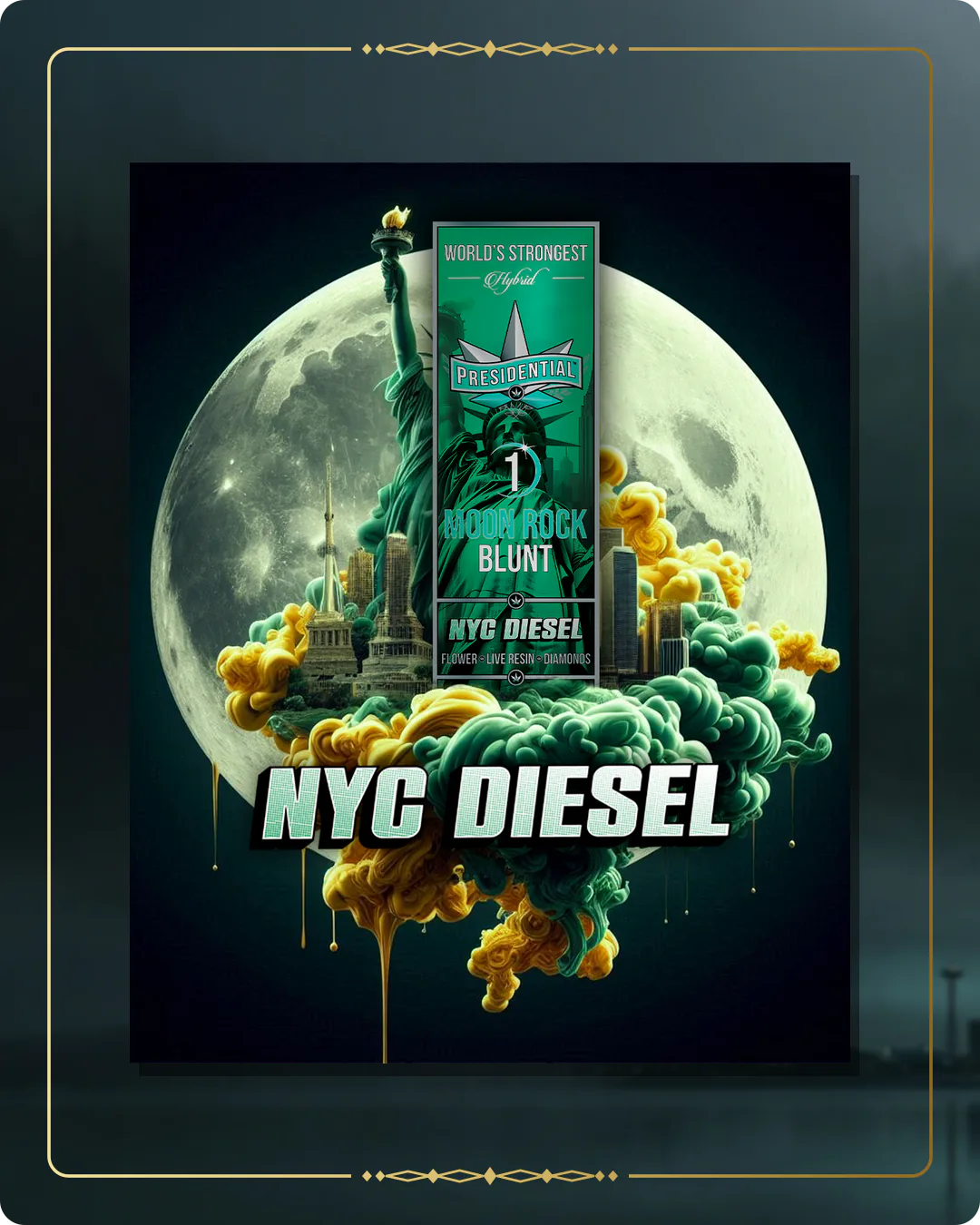 NYC Diesel Presidential blunt for the Washington retailers page