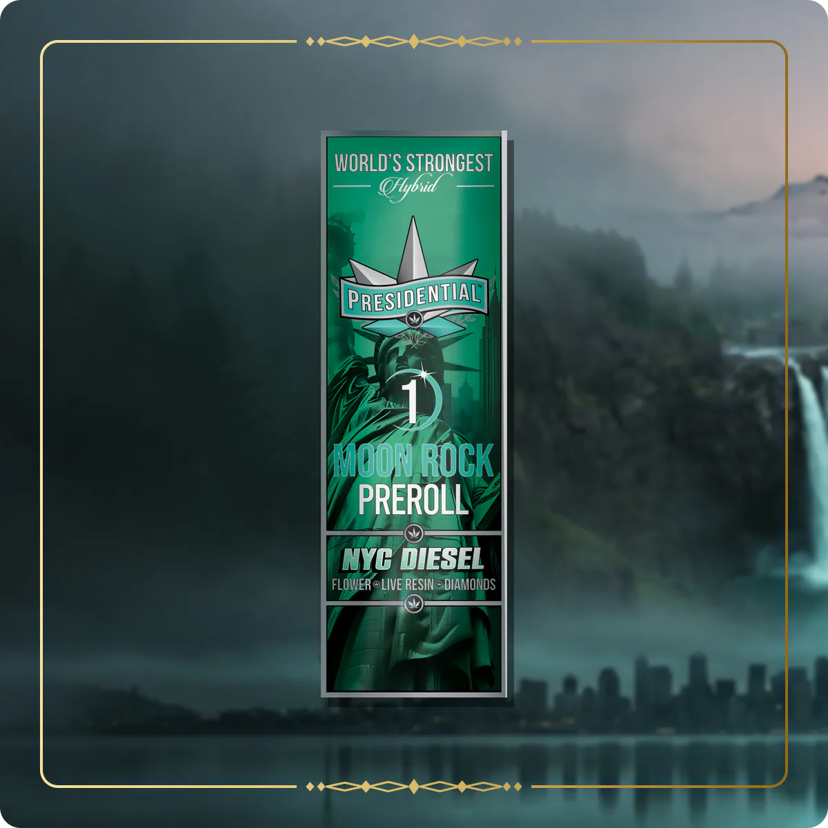 NYC Diesel Presidential pre-roll variant 2 for the Washington Gold page