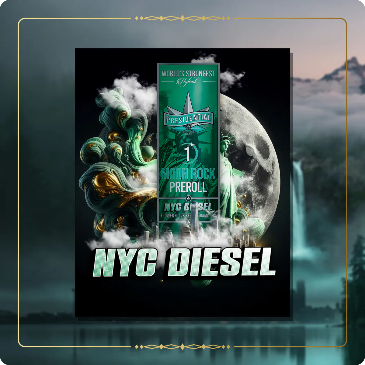 NYC Diesel Presidential pre-roll for the Washington Gold page