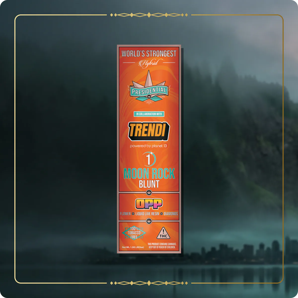 Orange Push Pop Presidential blunt variant 2 for the Washington Gold page