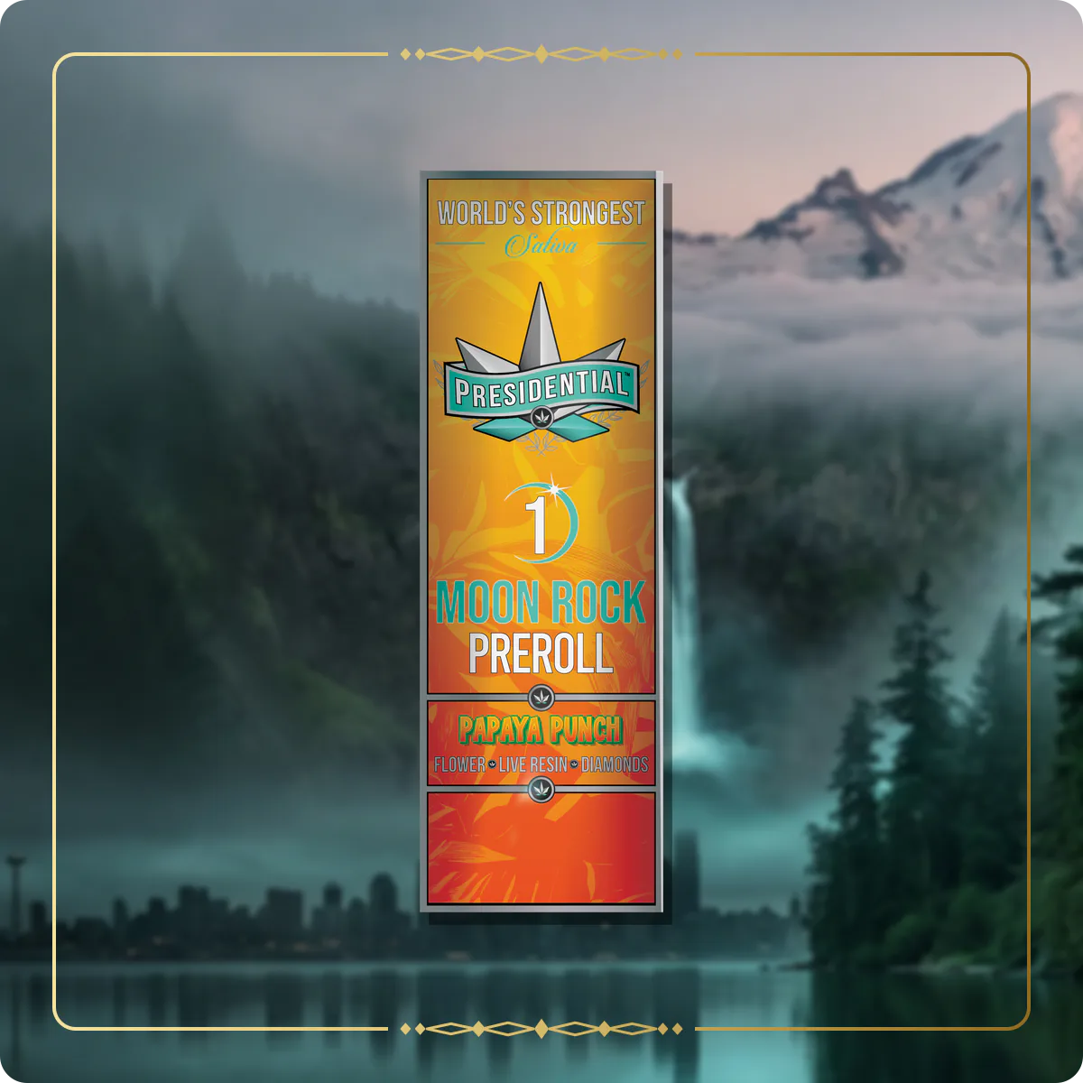 Papaya Punch Presidential pre-roll variant 2 for the Washington Gold page