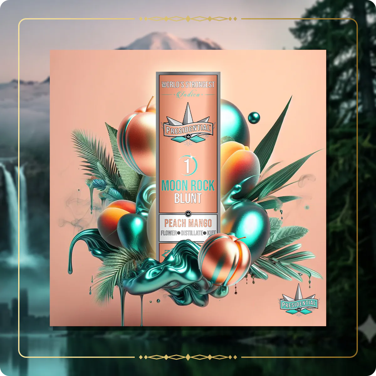 Peach Mango Presidential blunt for the Washington blunts page