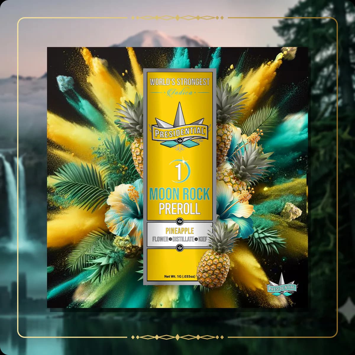 Pineapple Presidential pre-roll variant 2 for the Washington pre-rolls page