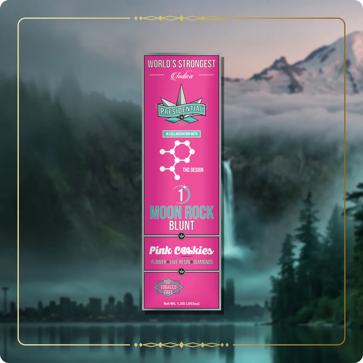 Pink Cookies Presidential blunt variant 2 for the Washington Gold page