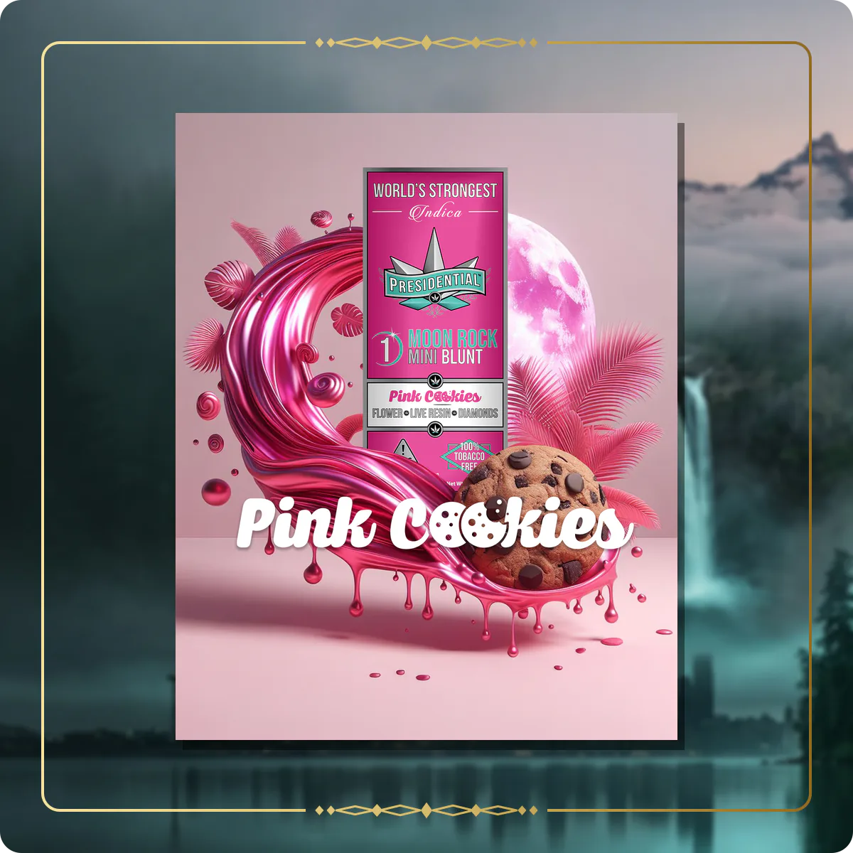 Pink Cookies Presidential Moon Rock for the Washington Gold page