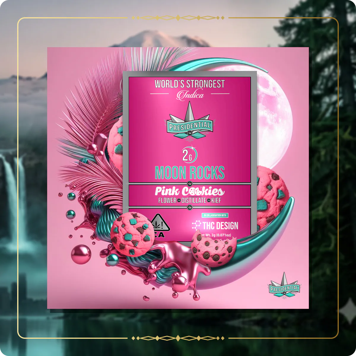 Pink Cookies Presidential Moon Rock variant 3 for the Washington Gold page