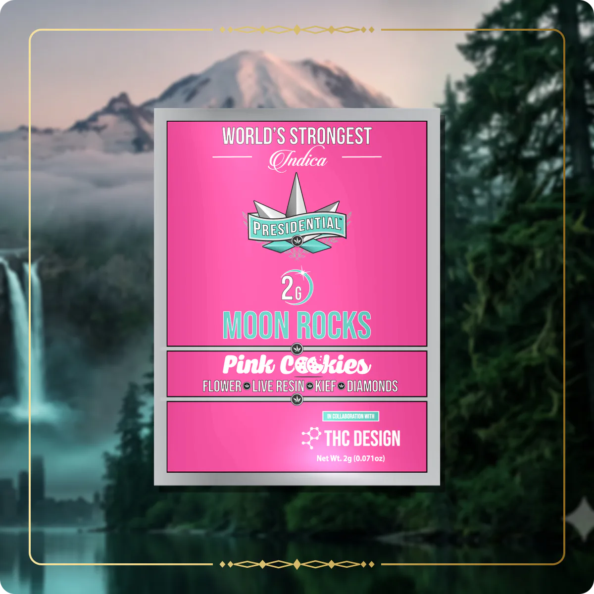 Pink Cookies Presidential Moon Rock variant 2 for the Washington Gold page