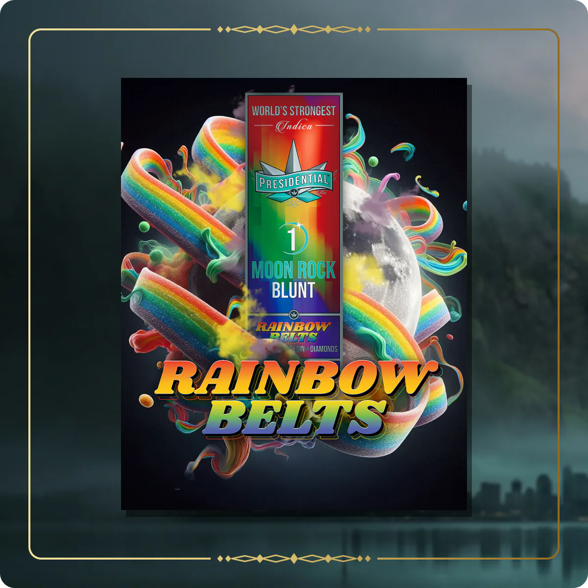 Rainbow Belts Presidential blunt for the Washington Gold page