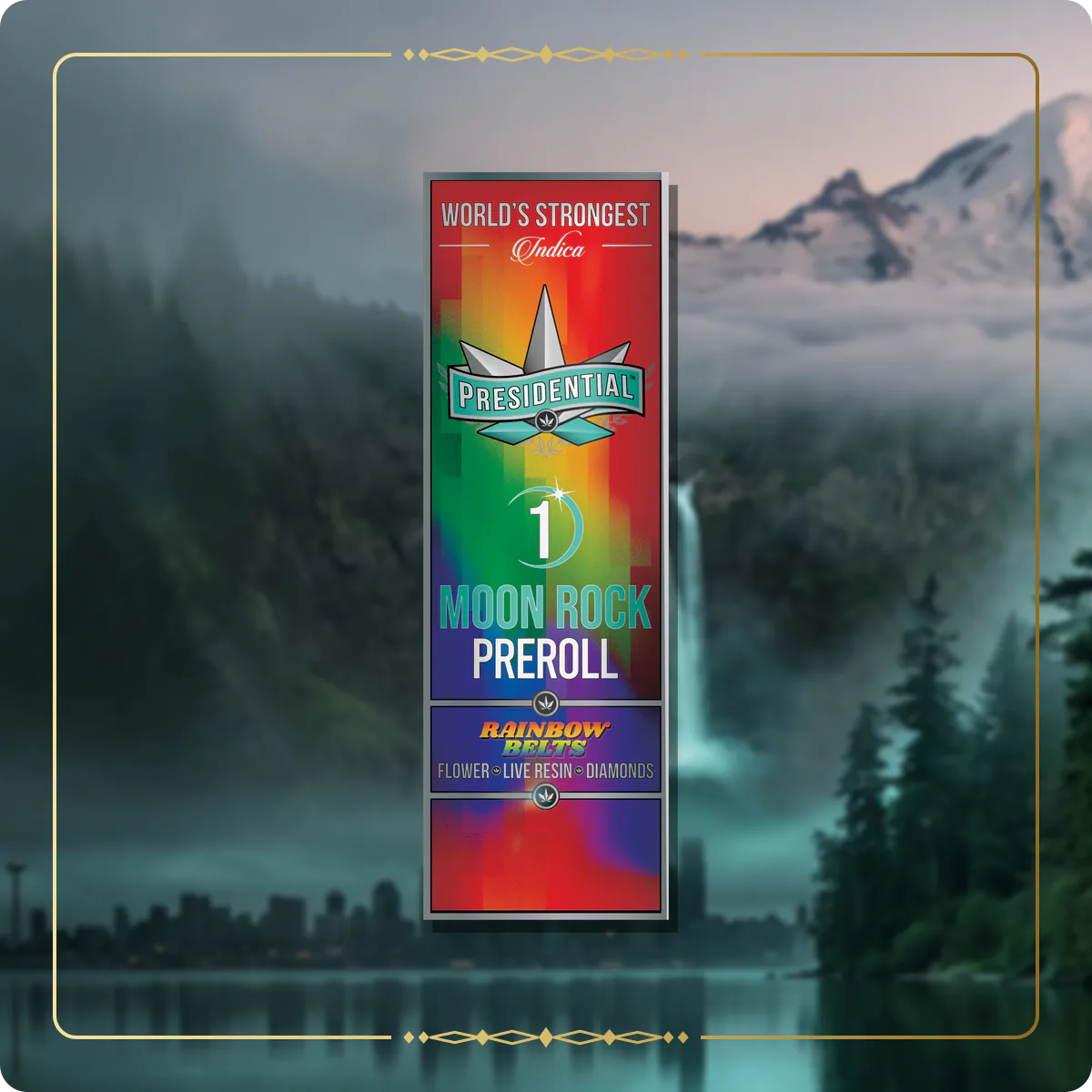 Rainbow Belts Presidential pre-roll variant 2 for the Washington Gold page