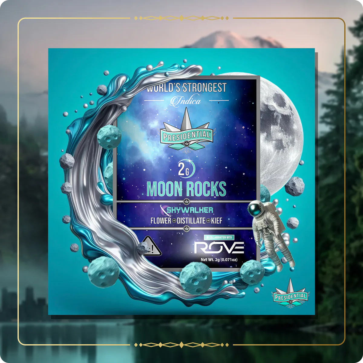 Skywalker Presidential Moon Rock variant 4 for the Washington Gold page