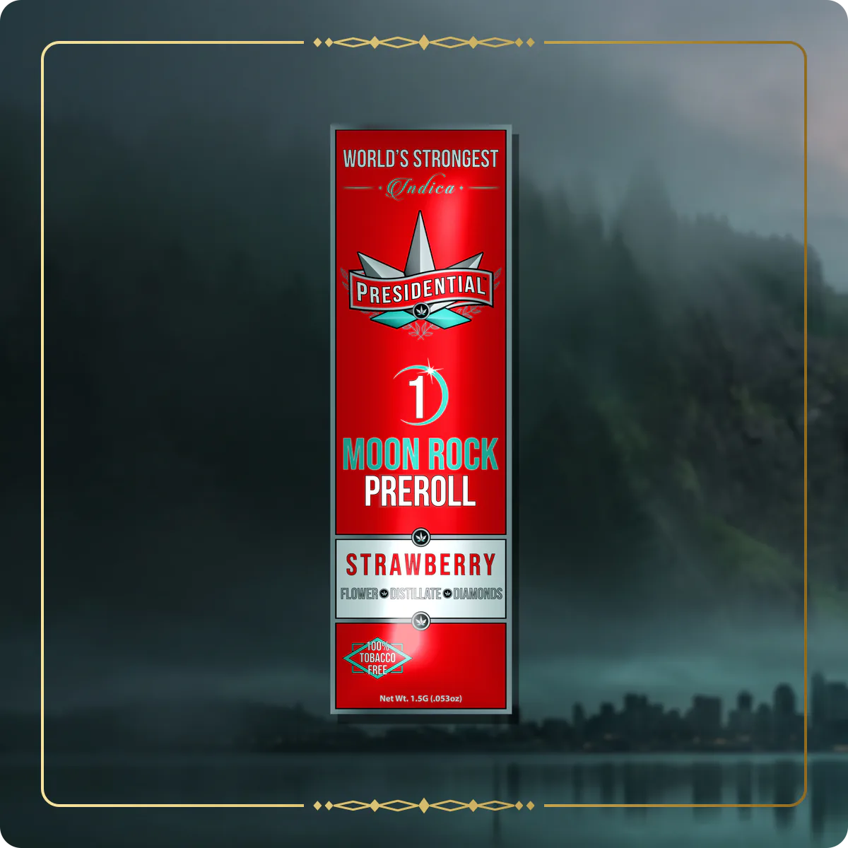 Strawberry Presidential pre-roll for the Washington pre-rolls page