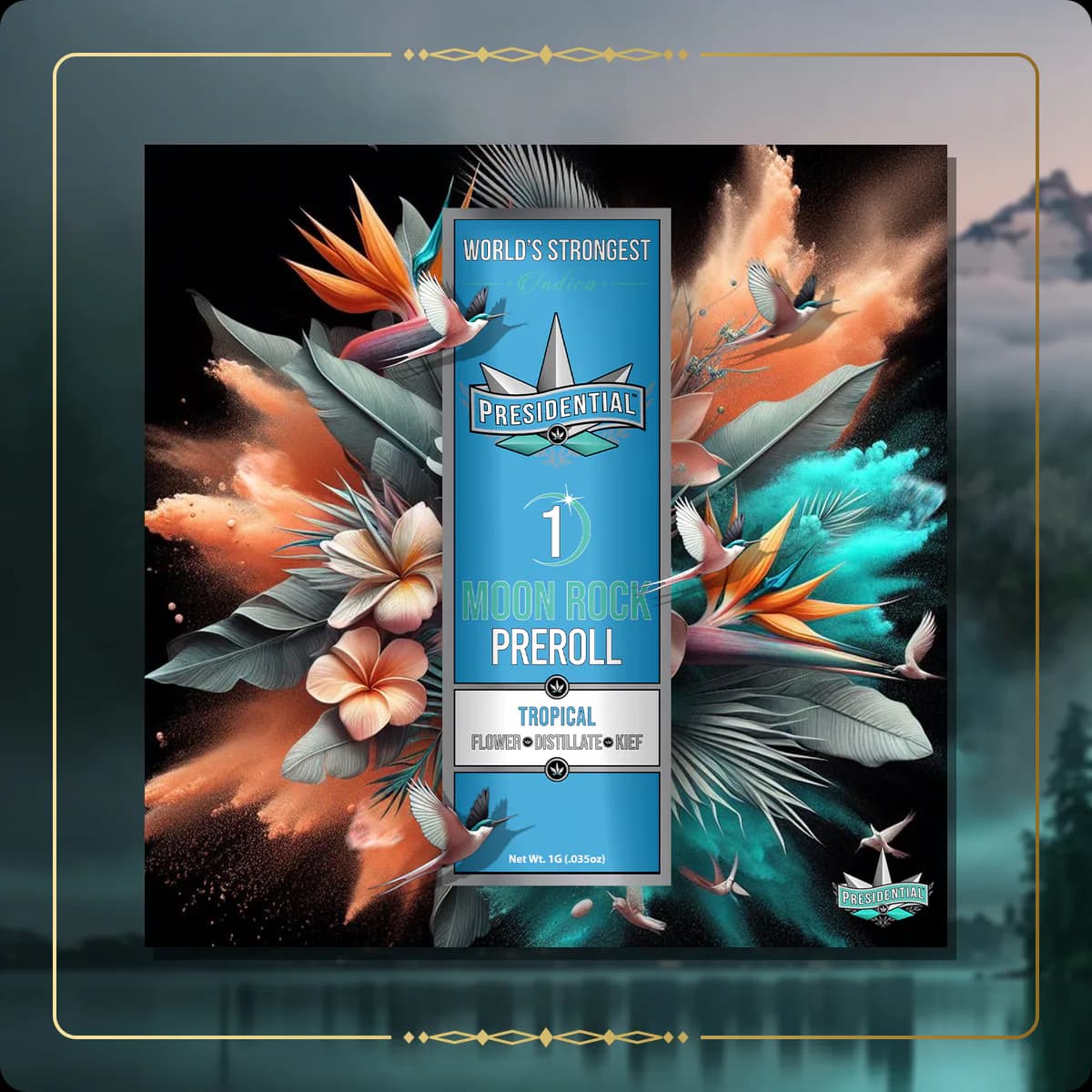 Tropical Presidential pre-roll for the Washington pre-rolls page