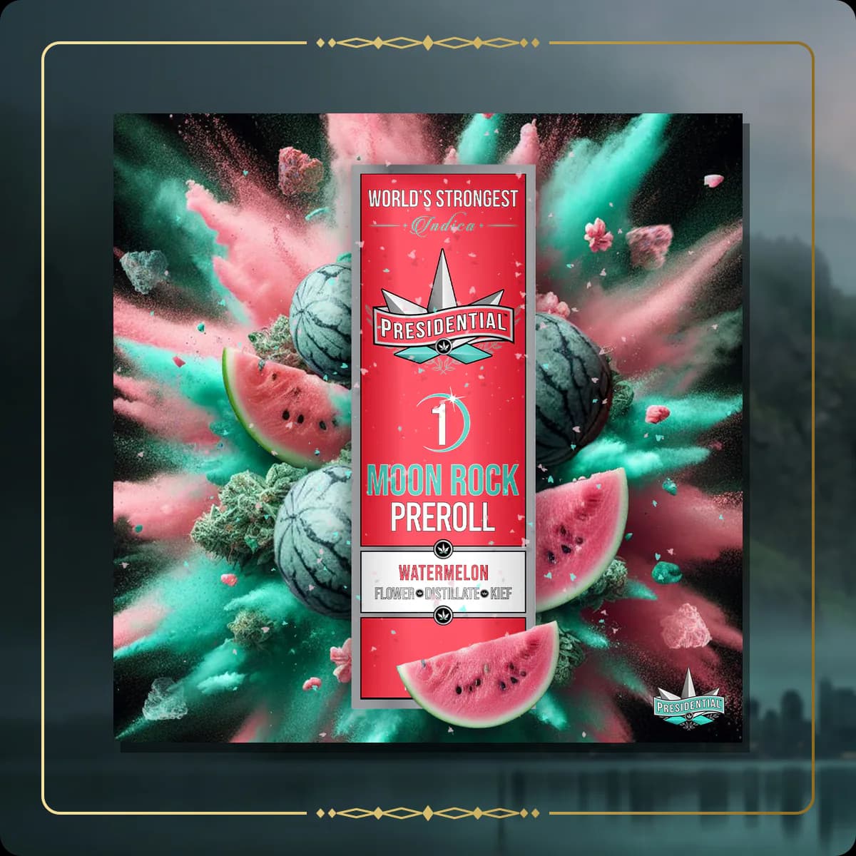 Watermelon Presidential pre-roll variant 2 for the Washington pre-rolls page