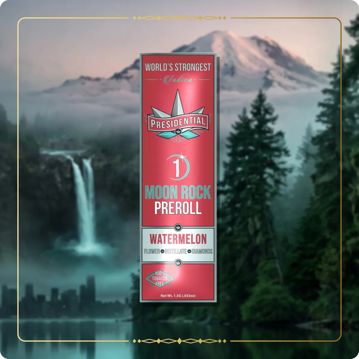 Watermelon Presidential pre-roll for the Washington pre-rolls page